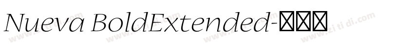 Nueva BoldExtended字体转换